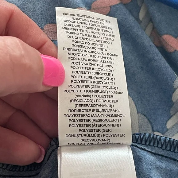 NWT Lauren Ralph Lauren Women's Rope-nPrint Surplice Jersey Dress - Picture 11 of 14